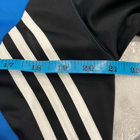 [M]Adidas Original Men Blue and Black Track Performance Jacket - Picture 5 of 9